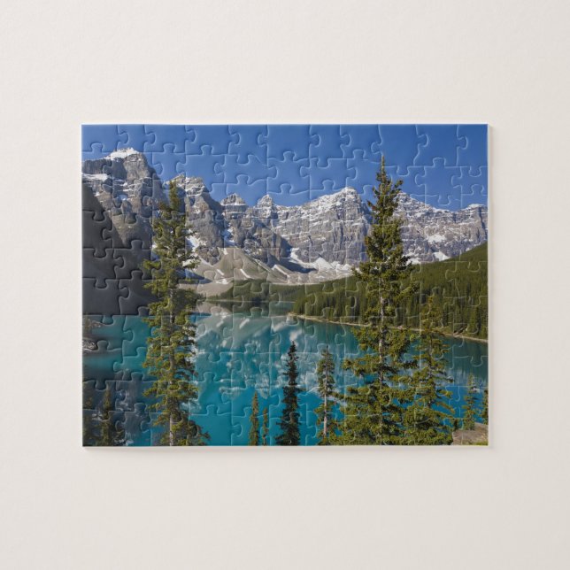 Quebra-cabeça Lago Moraine, Canadian Rockies, Alberta, Canadá 2 (Horizontal)