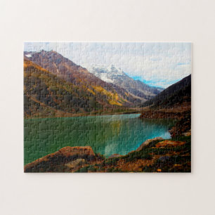 Quebra-cabeça Lago Saiful Muluk Paquistão.