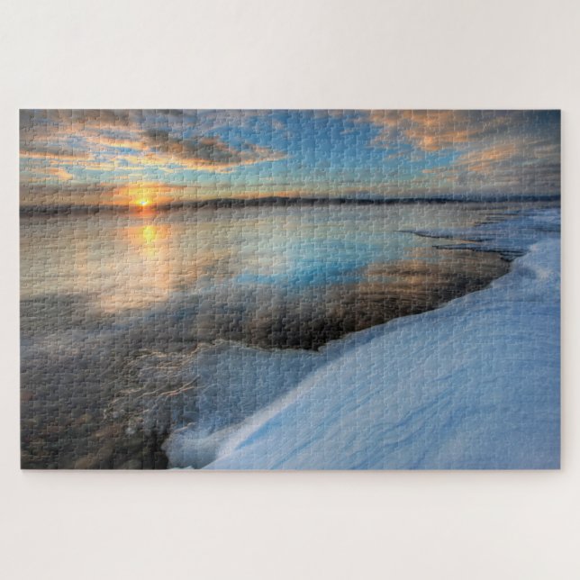 Quebra-cabeça Lago Teslin Após Uma Tempestade De Limpeza, Yukon (Horizontal)