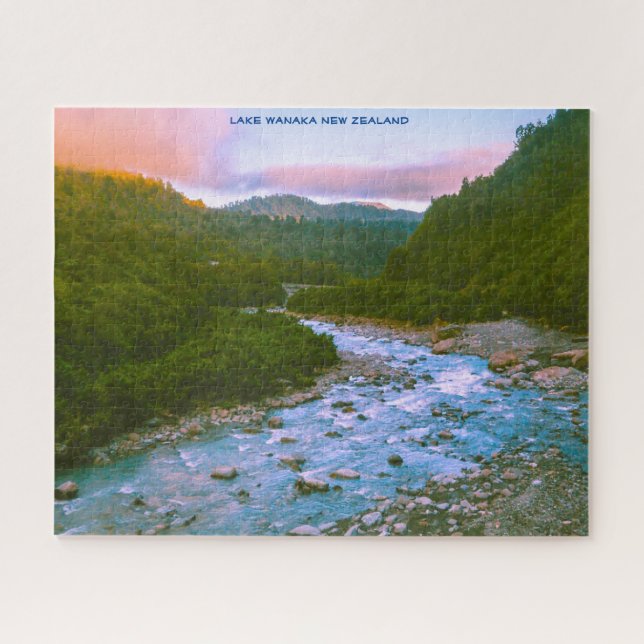 Quebra-cabeça Lago Wanaka Nova Zelândia (Horizontal)