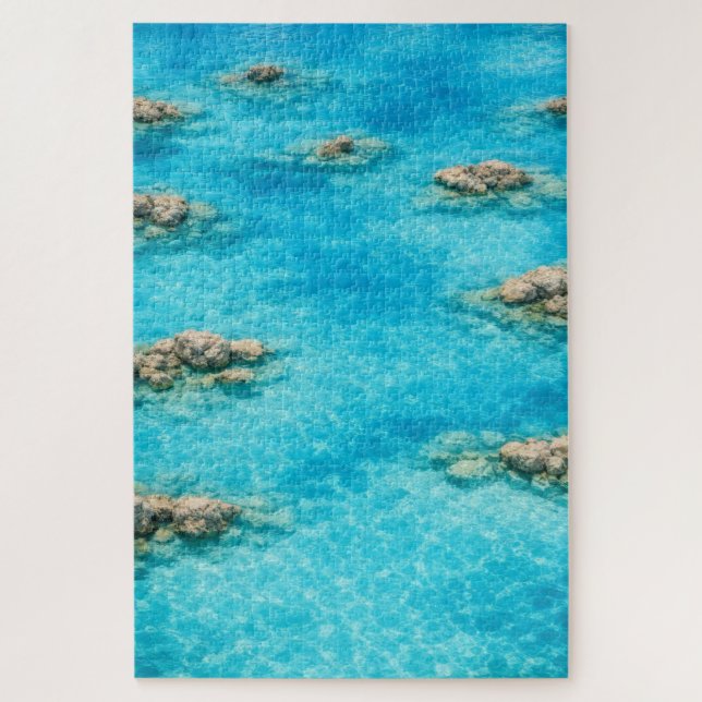 Quebra-cabeça Lagoa de Água Oceânica Turquesa (Vertical)
