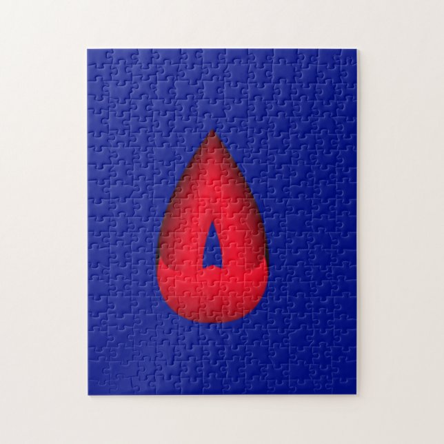 Quebra-cabeça Lágrima Vermelha (Vertical)