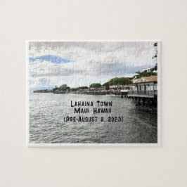 Quebra-cabeça Lahaina Town, Maui, Havaí (Pré-8 de agosto de 2023