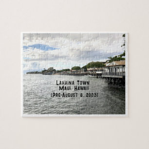 Quebra-cabeça Lahaina Town, Maui, Havaí (Pré-8 de agosto de 2023