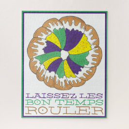 Quebra-cabeça Laissez Les Bon Temps Rouler Mardi Gras King Cake