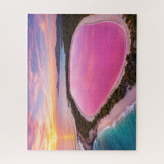 QUEBRA-CABEÇA LAKE HILLIER - AUSTRALIA (Vertical)