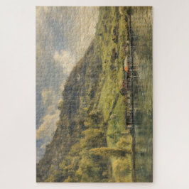 Quebra-cabeça Lake Lucerne Swiss Alpine Chalet Art Puzzle
