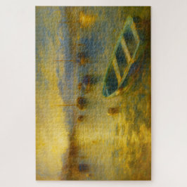 Quebra-cabeça Lake Lucerne Switzerland Golden Boats Art Puzzle