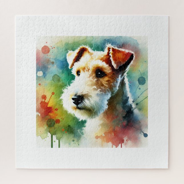Quebra-cabeça Lakeland Terrier Dog 190624AREF116 - Watercolor (Vertical)