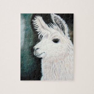 Quebra-cabeça Lama branco