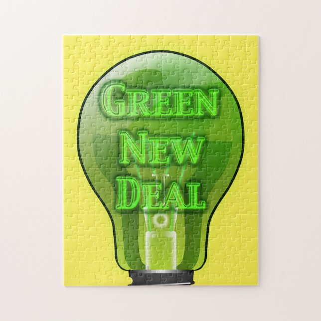 Quebra-cabeça Lâmpada de Nova Negociação Verde (Vertical)