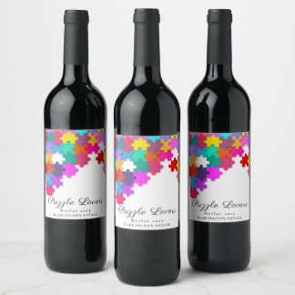 Quebra-cabeça lança rótulos de vinho personalizado