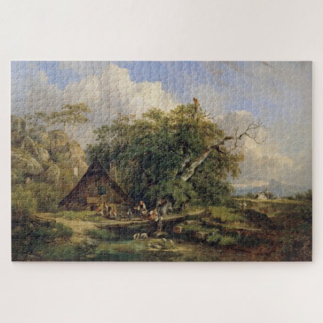 Quebra-cabeça Landschaft bei Gutenstein - Dominik Schufried (Horizontal)