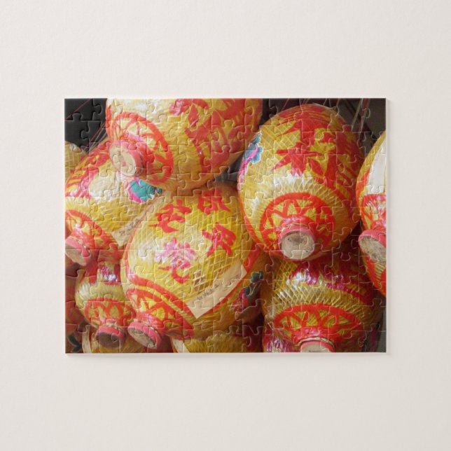 Quebra-cabeça Lanteras de Papel Chinês Sortudos (Horizontal)