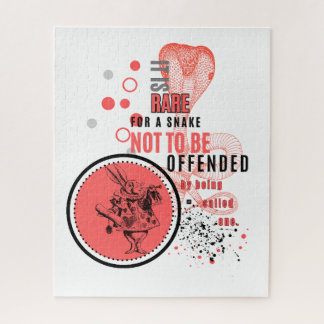 Quebra-cabeça Laranja e preto Citações sarcásticas de cobras Ofe