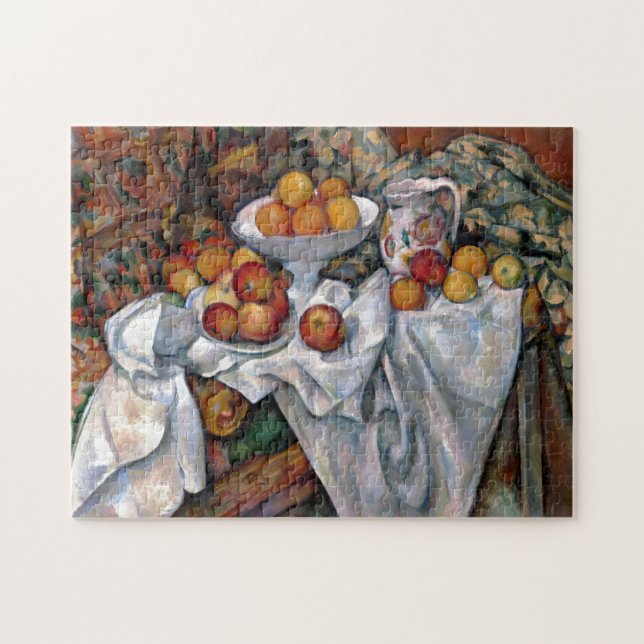 Quebra-cabeça Laranjas da Vida Estática - Paul Cezanne Pintura (Horizontal)