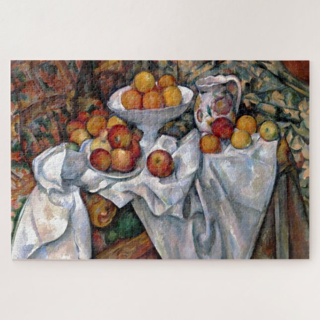 Quebra-cabeça Laranjas da Vida Estática - Paul Cezanne Pintura (Horizontal)