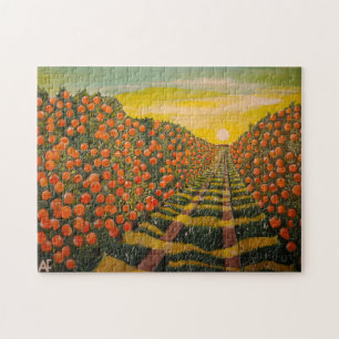 Quebra-cabeça Laranjas de Valência Pintura por Alfred Fox