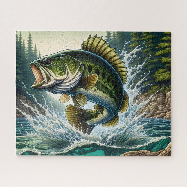 Quebra-cabeça Largemouth Bass (Horizontal)