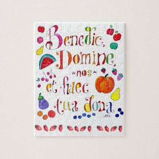 Quebra-cabeça Latim Gratidão oração Orador - Abençoe-nos Senhor