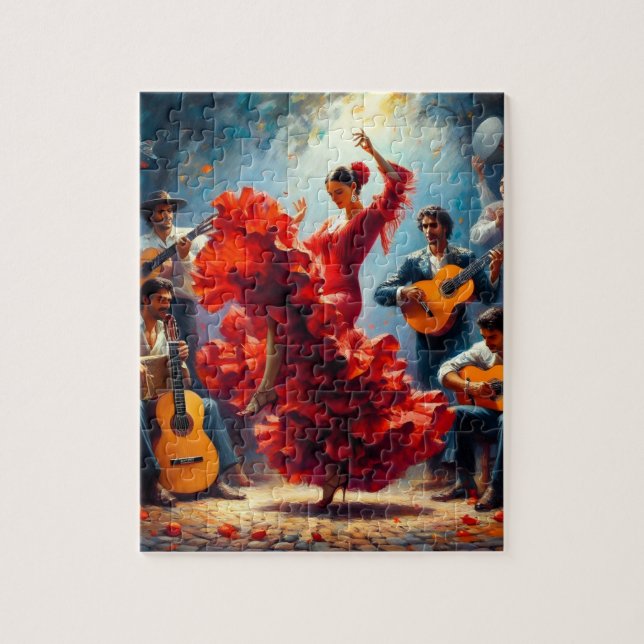 Quebra-cabeça Latina Latina Flamenco Espanhola Mexicana (Vertical)