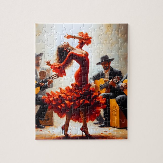 Quebra-cabeça Latina Latina Flamenco Espanhola Mexicana (Vertical)