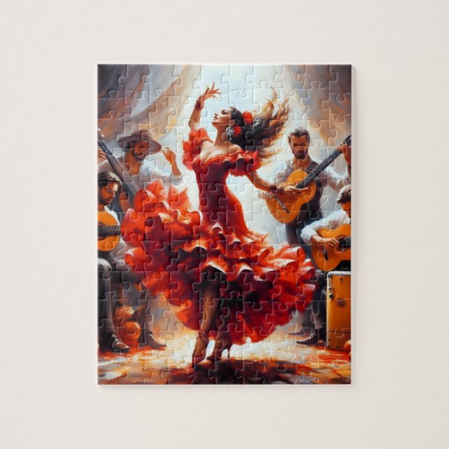 Quebra-cabeça Latina Latina Flamenco Espanhola Mexicana (Vertical)
