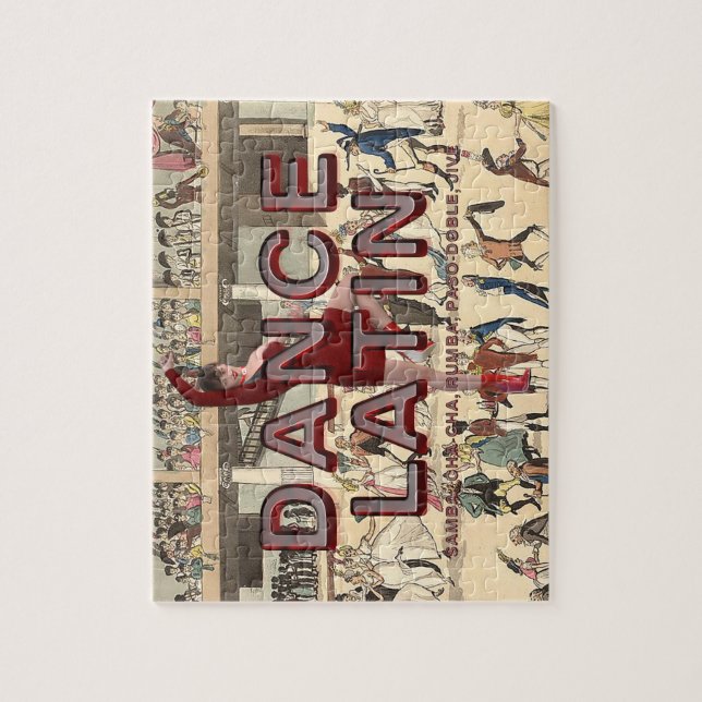 Quebra-cabeça Latino SUPERIOR da dança (Vertical)