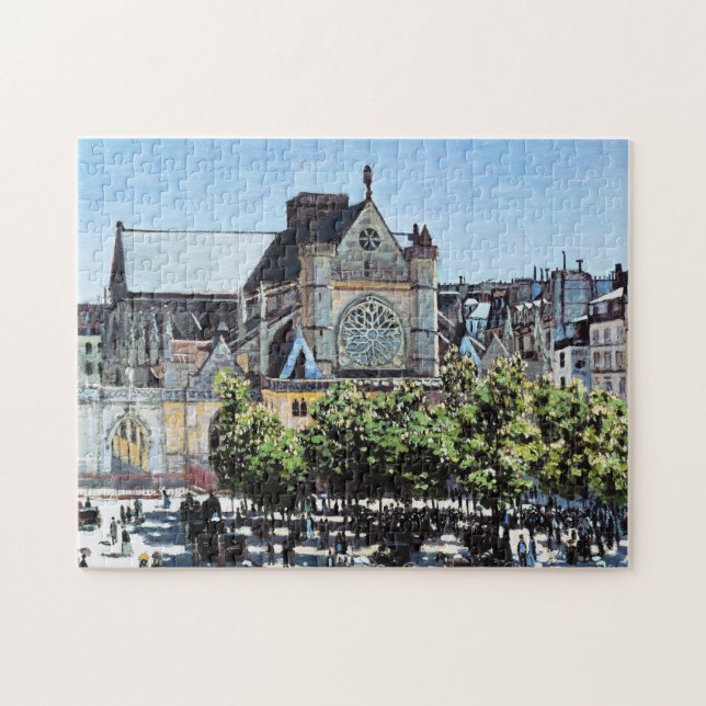Quebra-cabeça l'Auxerrois Claude Monet de Germano do santo (Horizontal)