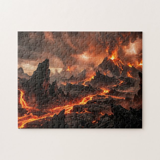 Quebra-cabeça Lava Vulcânica (Horizontal)