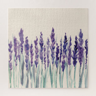 Quebra-cabeça Lavanda francesa: Ilustração de Aquarela