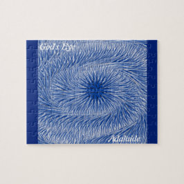 Quebra-cabeça LavishlyOn Monograma Color Lava Olho Azul de Deus