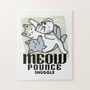 Quebra-cabeça Lazer - Design de Gatos Preguiçosos