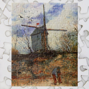 Quebra-cabeça Le Moulin de la Galette por Vincent van Gogh