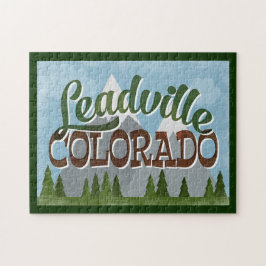 Quebra-cabeça Leadville Colorado Divertimento Retro Montanhas Sn