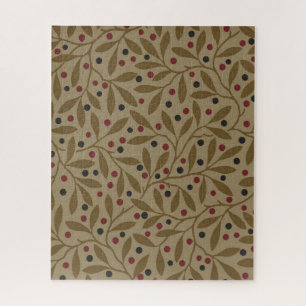 Quebra-cabeça Leaf Berry Classic Colorful Bonito Patterna Art