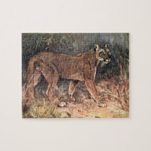 Quebra-cabeça Leão-da-montanha, Puma ou Cougar por CE Swan