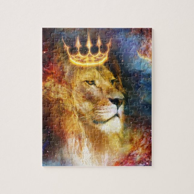 Quebra-Cabeça Leão de Judá Cósmico (Vertical)