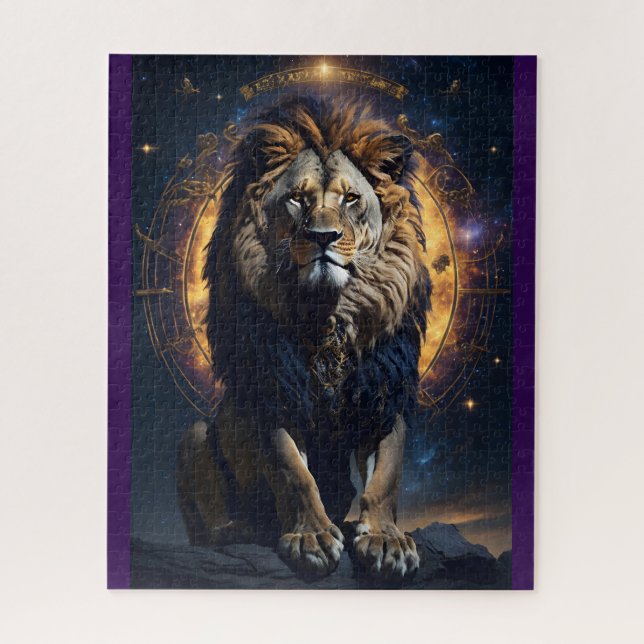 Quebra-cabeça Leão de Judah Christian Jesus Cristo Faith (Vertical)