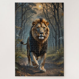 Quebra-cabeça "Leão na Floresta" de 20" x 30", 1014 peças,