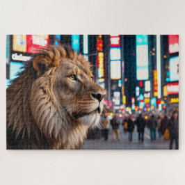 Quebra-cabeça Leão na Times Square