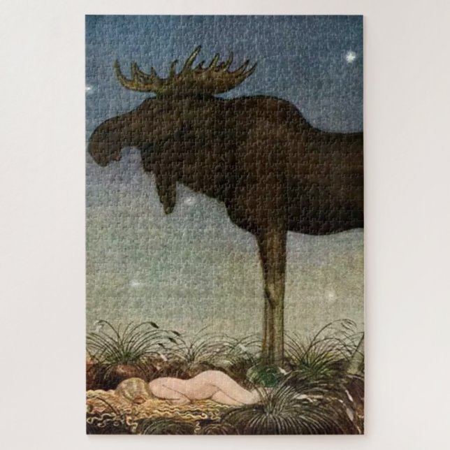 Quebra-cabeça “Leap Encontra a Princesa Adormecida” por John Bau (Vertical)