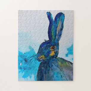 Quebra-cabeça Lebre Aquarela