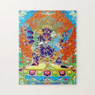 Quebra-cabeça Legal mandala oriental Yamantaka vibrante arte