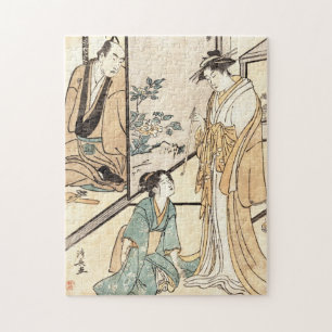 Quebra-cabeça Legal tatuagem ukiyo-e geisha maiko