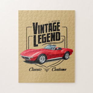 Quebra-cabeça Legenda convertível clássica do vintage