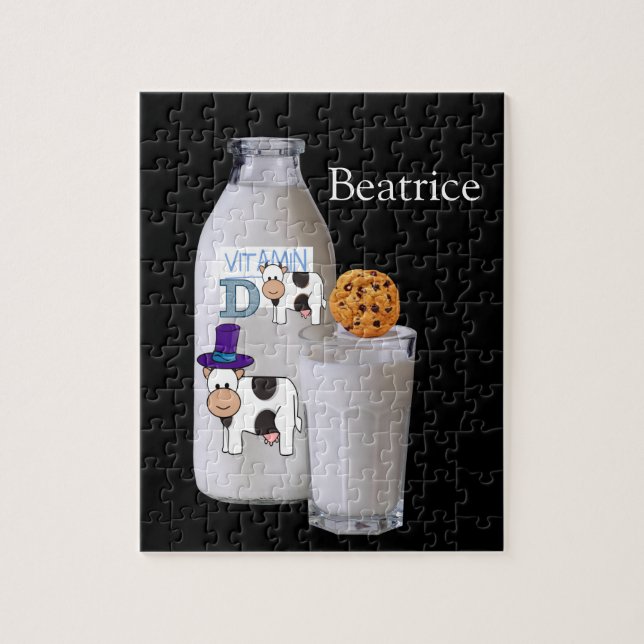 Quebra-cabeça Leite Negro Vitamina D Chip De Choco (Vertical)