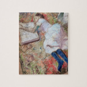 Quebra-cabeça Leitor de Edgar Degas que encontra-se para