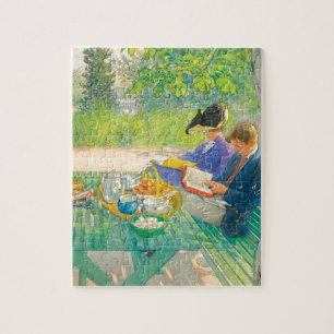 Quebra-cabeça Leitura do feriado por Carl Larsson