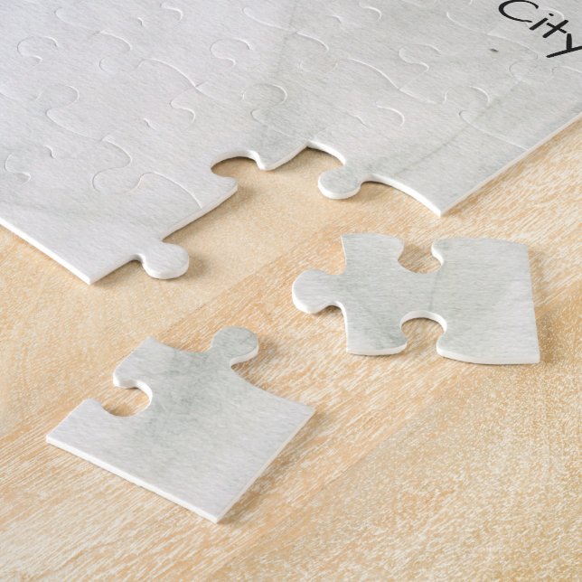 Quebra-cabeça Lembrança de casamento em aquarela Puzzle para rec (Lateral)